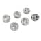 3" White & Black Floral Ceramic Decorative Ball Orbs Set